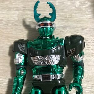 1996 Beetleborgs Green Hunter Beetleborg 6" Action Figure Bandai Metallic
